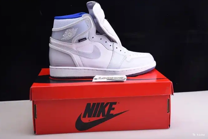 Cheap TBK 1 High Air White CK6637-104 Blue Zoom Jordan Racer Retro 0624
